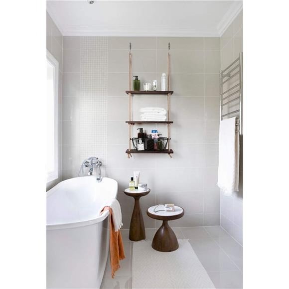 Hanging Shelves 3 Tier Rustic Wood Floating Wall Shelves Photo Plant Display - Picture 3 of 7